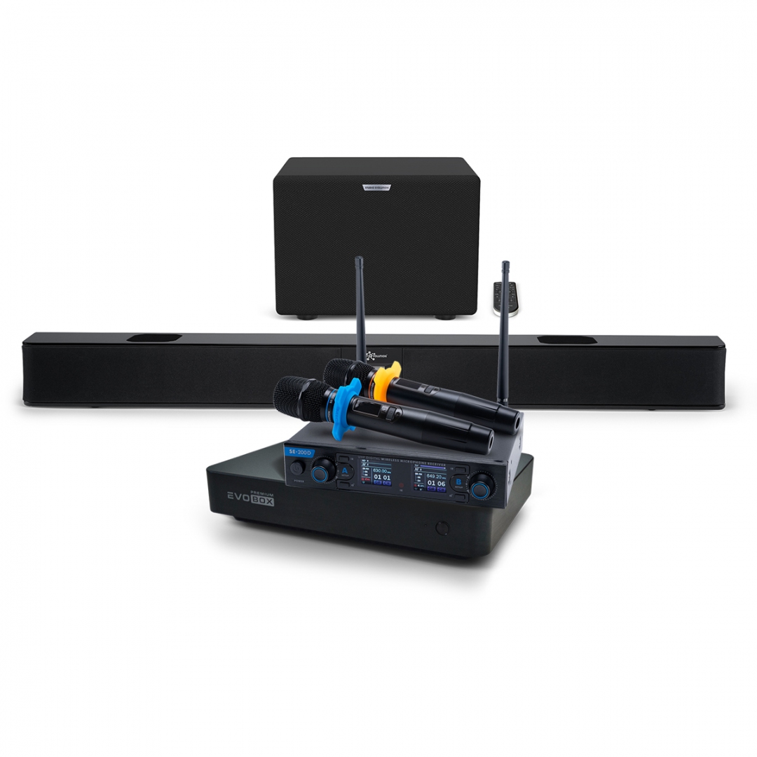 Hi-End караоке-система EVOBOX Premium + EvoSoundBar (саундбар с караоке) в Анадыре