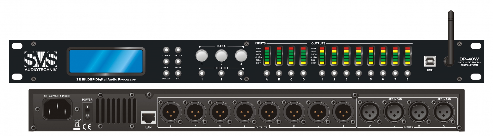 SVS Audiotechnik DP-48W Цифровой процессор: 4 входа 8 выходов в Анадыре