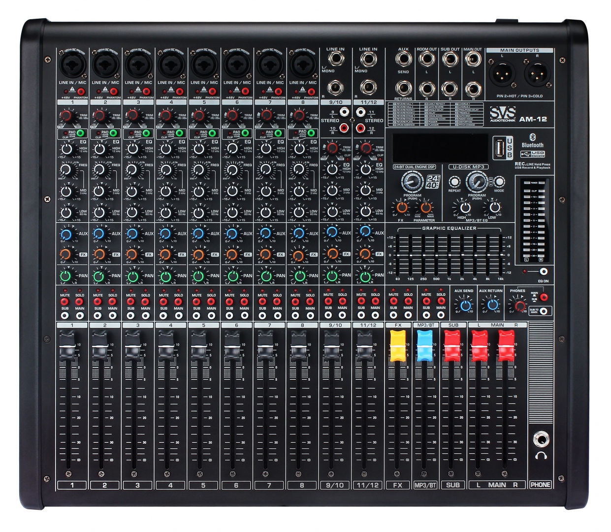 SVS Audiotechnik mixers AM-12 Микшерный пульт аналоговый, 12-канальный в Анадыре