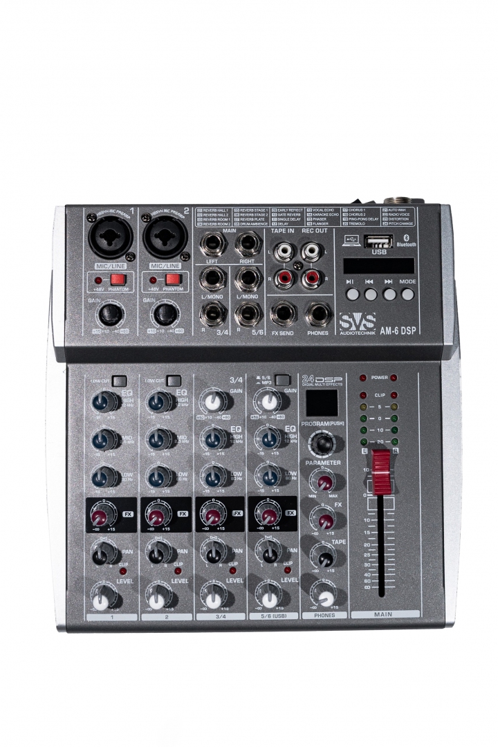 SVS Audiotechnik mixers AM-6 DSP Микшерный пульт аналоговый, 6-канальный SVS Audiotechnik mixers в Анадыре