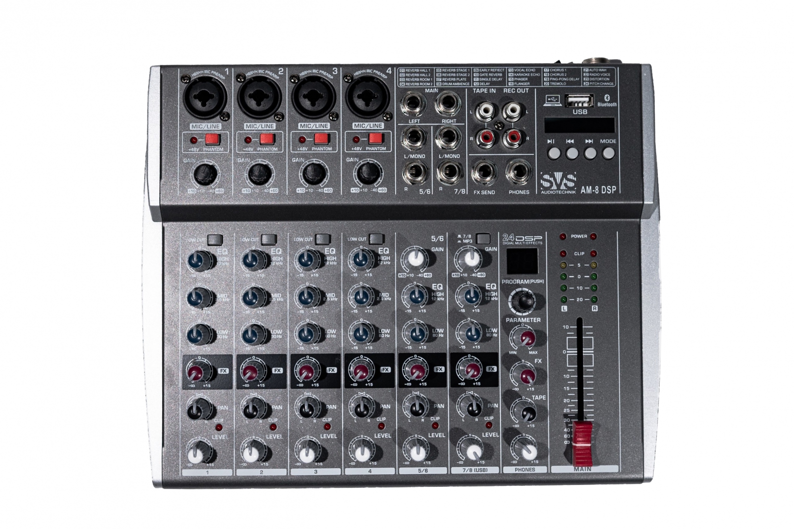 SVS Audiotechnik mixers AM-8 DSP Микшерный пульт аналоговый, 8-канальный в Анадыре